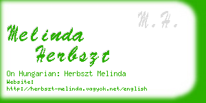 melinda herbszt business card